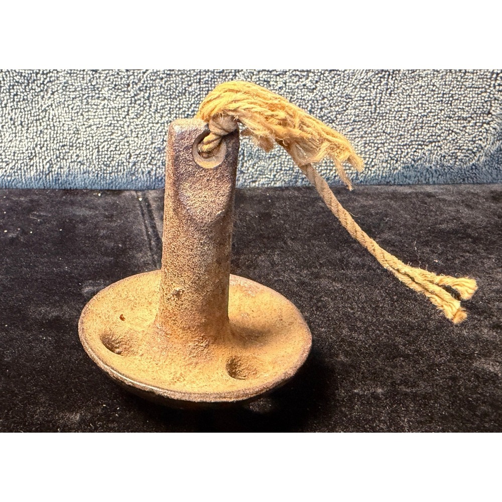 Antique Cast Iron Mushroom Duck Decoy Anchor Small‎ Rustic 2.75 Inch